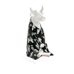Meditating Cow (medium resin)