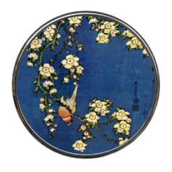 Miroir Compact Fleurs d’Hokusai