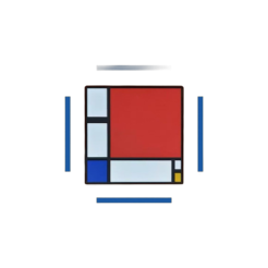 Mondrian Aimant en PVC