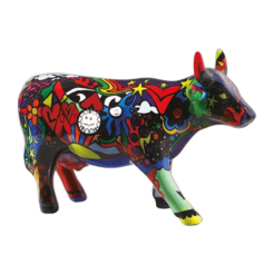 CowParade - Moosy in The Sky with Diamonds (medium ceramic)