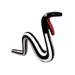 Moving Snake Black/White XL