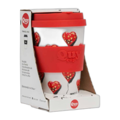 Mug de voyage Banksy en RPET 400 ml – Cœur bandé