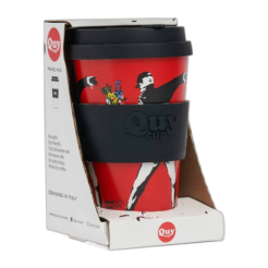 Mug de voyage Banksy en RPET 400 ml – The Flowerthrower