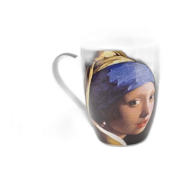 Mug en boîte, Vermeer, Fille à la boucle d’oreille en perle