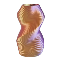 Multicolor Vaas “Siluet” (paars/goud/rood) 20cm