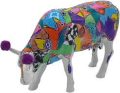 N’en faites pas trop, par Ellen Moorman – CowParade Large (unique)