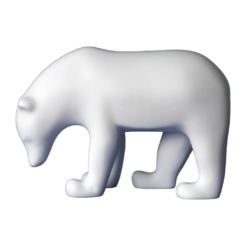 Pompon “Ours Brun” (blanc)