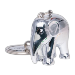 Porte-clés Elephant Parade – Argent chromé