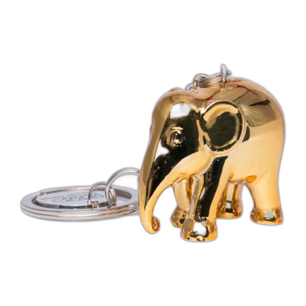 Porte-clés Elephant Parade – Chrome Gold