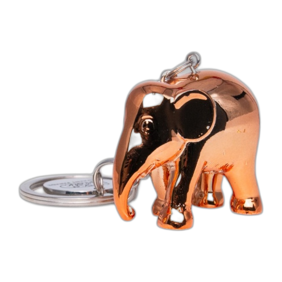 Porte-clés Elephant Parade – Chrome Or Rose