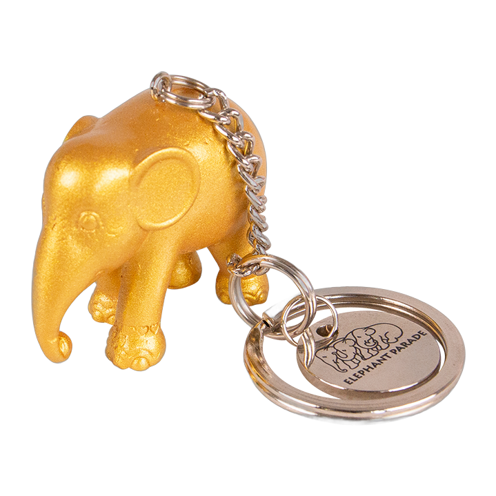 Porte-clés Elephant Parade – Or métallisé