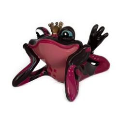 Art24 Design - Prince grenouille couché rouge