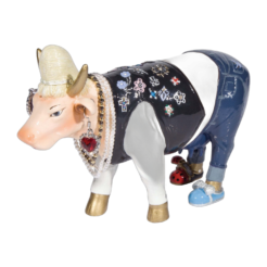 CowParade - Queen Cow Caesar (medium resin)
