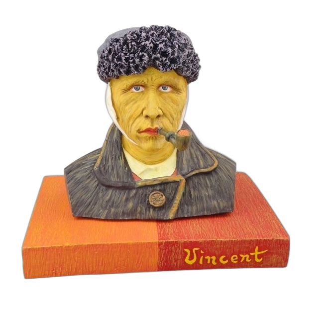 Self-portrait with bandaged ear and pipe