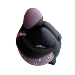 Sitting Ballerina Purple medium