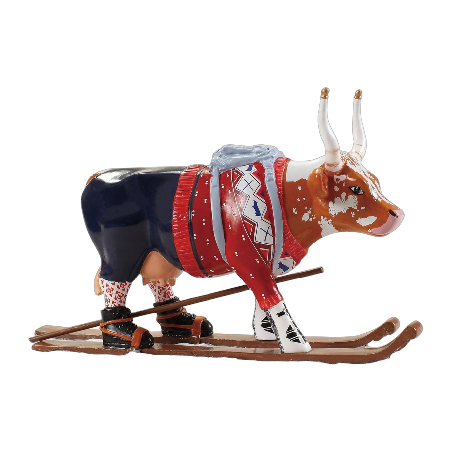 CowParade - Ski Cow – aka Loypelin Lauslam (medium resin)