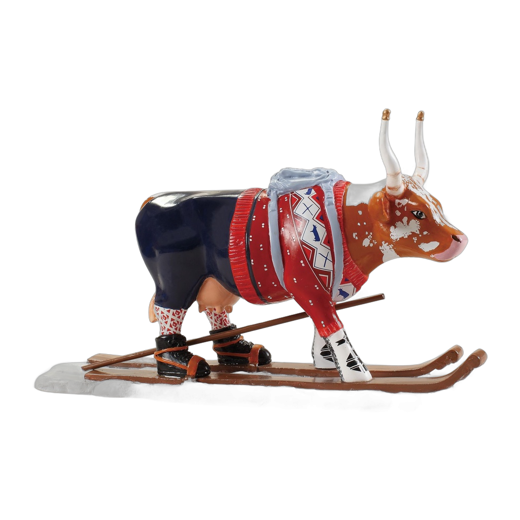 CowParade - Ski Cow – aka Loypelin Lauslam (medium resin)