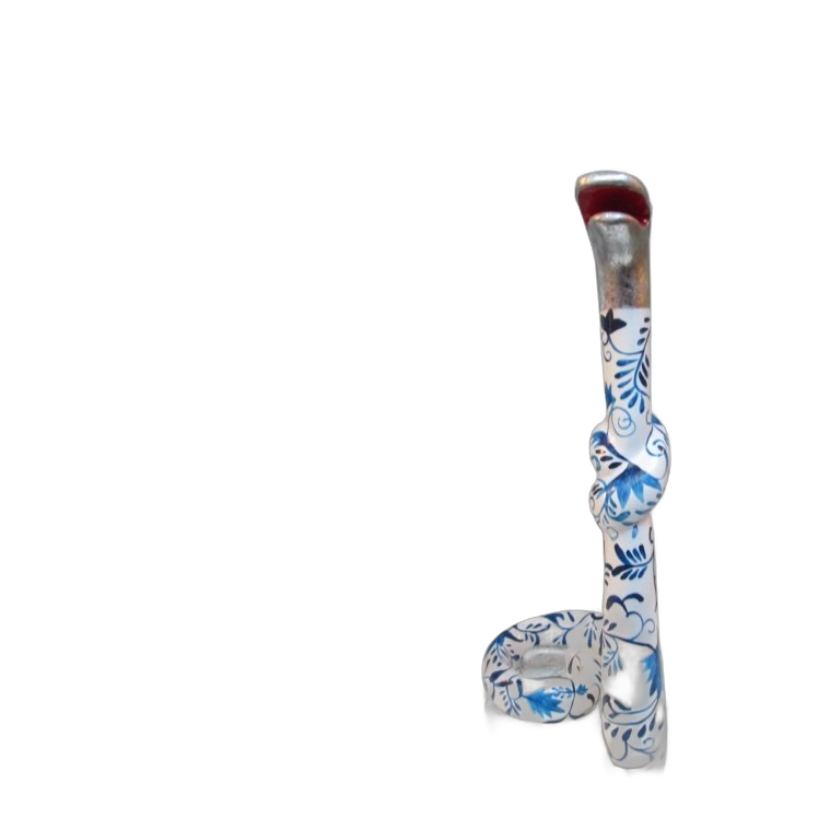 Niloc Pagen - Standing Snake Delftblue Silver