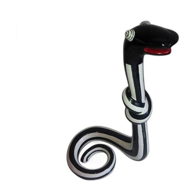 Niloc Pagen - Standing Snake Medium black/white