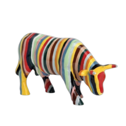 CowParade - Striped (Medium Ceramic)