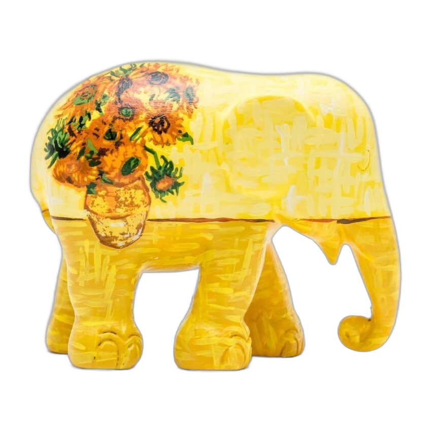 Elephant Parade - Sunflowers van Gogh 15cm
