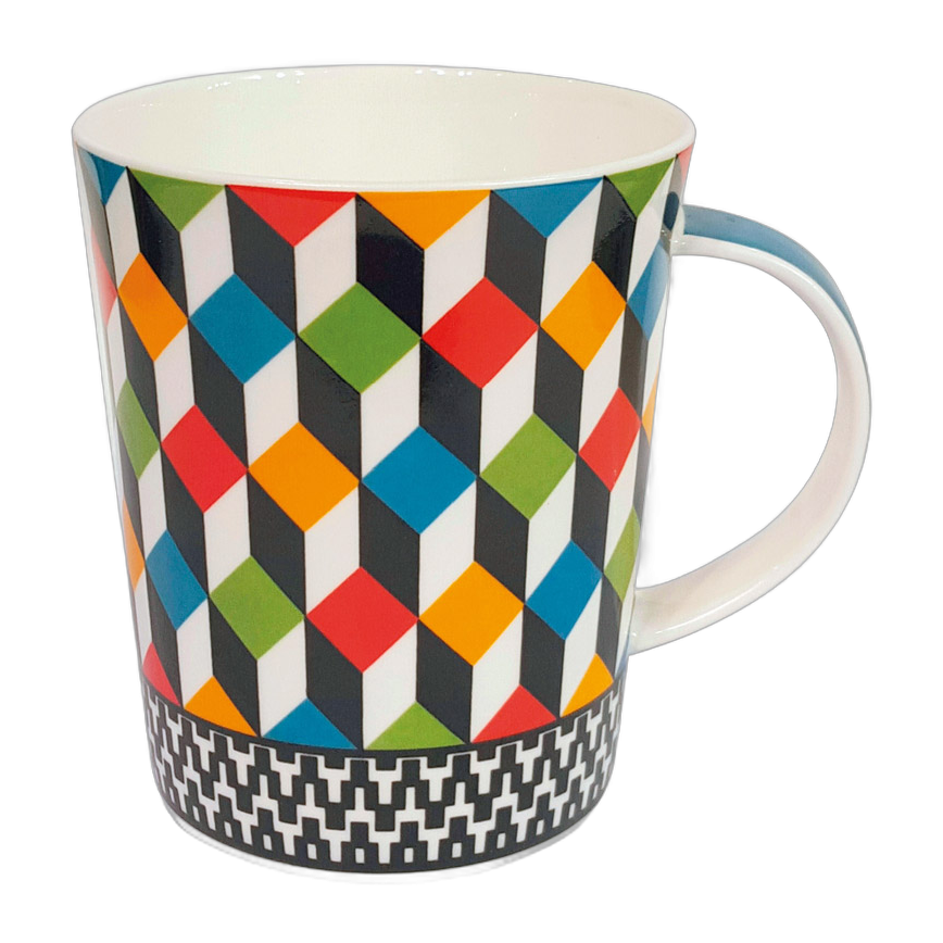 Tasse avec des Cubes Colorés