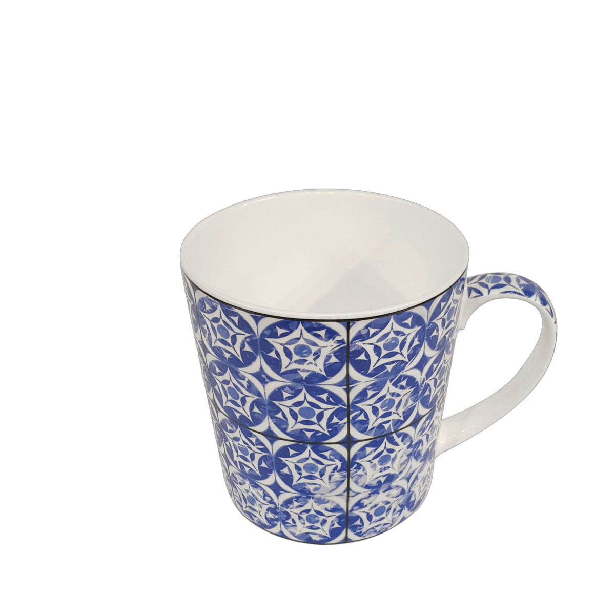 Tasse blanc/bleu