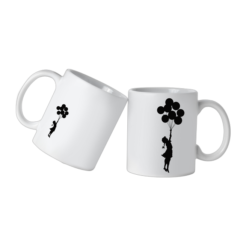 Tasse en céramique Banksy 325 ml – Flying Balloons Girl