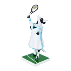 CowParade - Tennis Cow (medium resin)