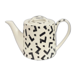 Théière noir/blanc