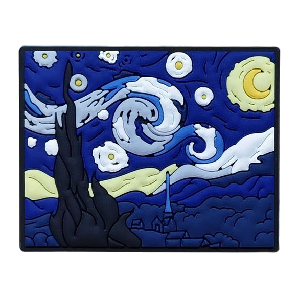 Van Gogh – La Nuit étoilée Aimant en PVC