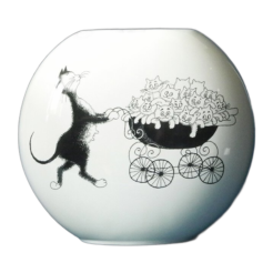 Vase Dubout – Famille Nombreuse (ovale)