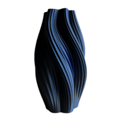 Vase multicolore « Hot Ice Cream » (bleu/violet/noir) 20 cm