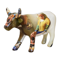 CowParade - Vermeer Cow (medium ceramic)