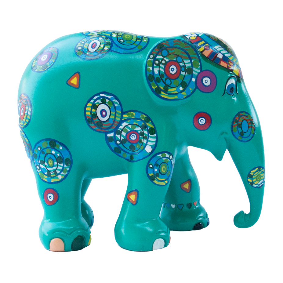 Elephant Parade - Walking Trough Green Town 20cm